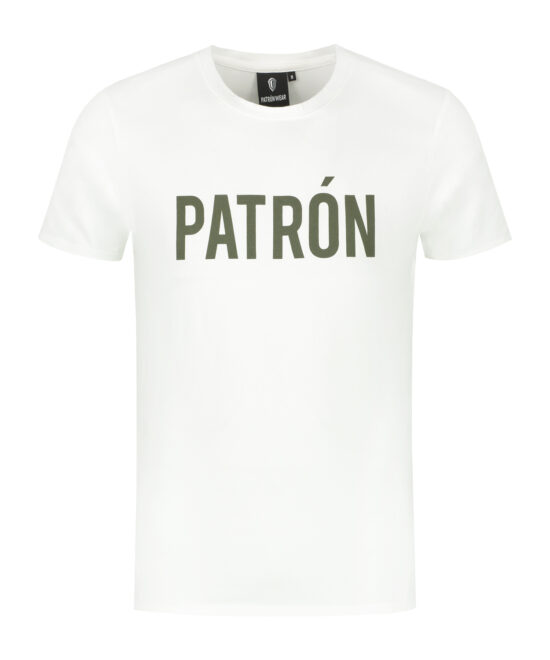 Patrón White Green Brand T-shirt